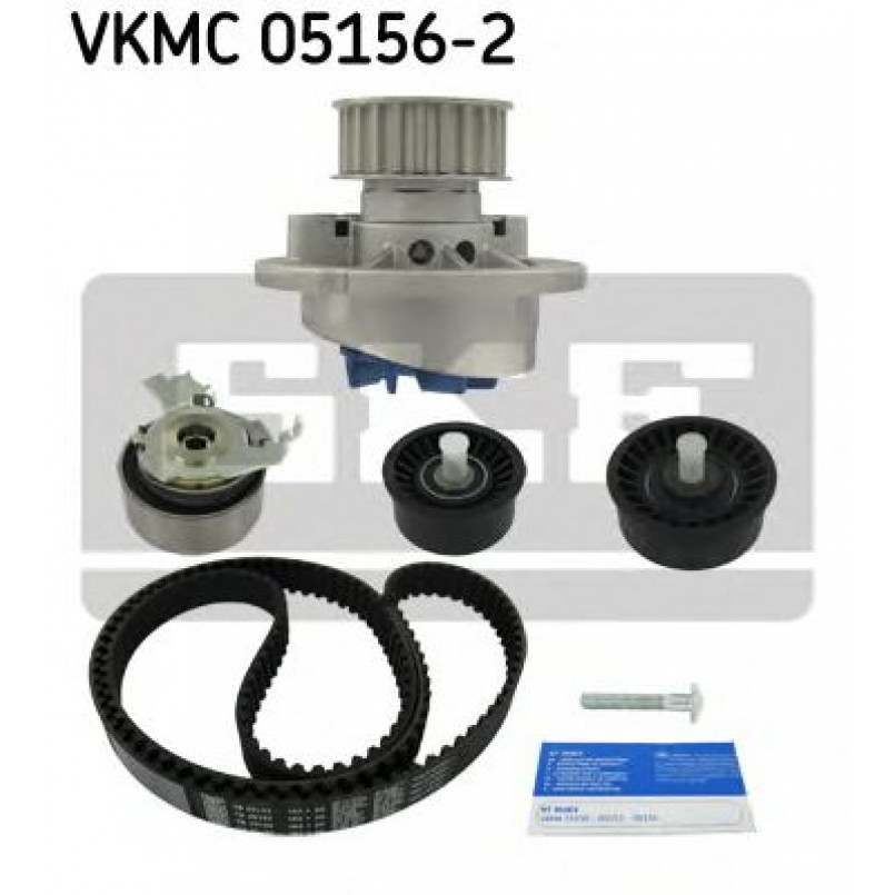 VKMC 05156-2 SKF Комплект ГРМ (ремінь + ролик + водяний насос)
